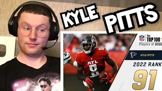 Rugby Player Reacts to KYLE PITTS (Atlanta Falcons, TE) #91 NFL Top 100 Players in 2022