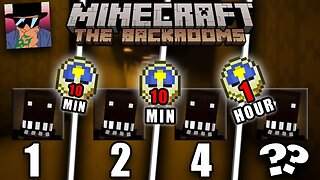 I Put TOO MANY Cave Dwellers In MINECRAFT BACKROOMS!! | Minecraft 10 Minute Challenge