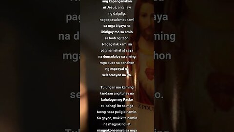 Isang Minutong Dasal. Dasal para sa Pasko: A Tagalog Prayer for Christmas