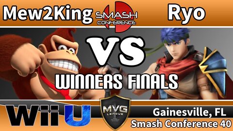 COG MVG|Mew2King (Donkey Kong & Mario) vs. MVG|Ryo (Ike) - SSB4 Winners Finals - Smash Conference 40