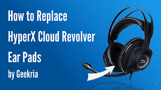 How to Replace HyperX Cloud Revolver Headphones Ear Pads / Cushions | Geekria