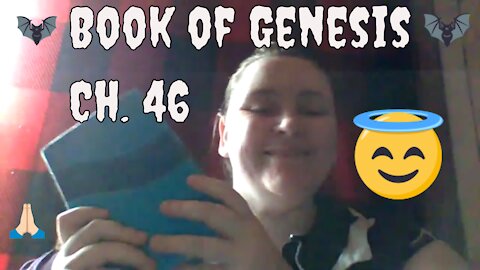 Reading ASMR Book of Genesis Chapter 46 from the NIV Bible in a 2021 Christian Goth Sermon