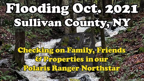 Sullivan County NY Flood 2021, Flooded Roads and Trails Across Western Sullivan County.