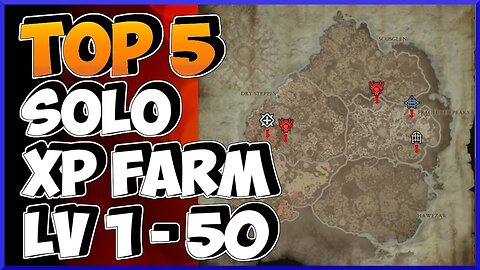 Diablo 4 | TOP 5 solo experience farms level 1 to 50 | EXP to get to World Tier 3 SUPER FAST!