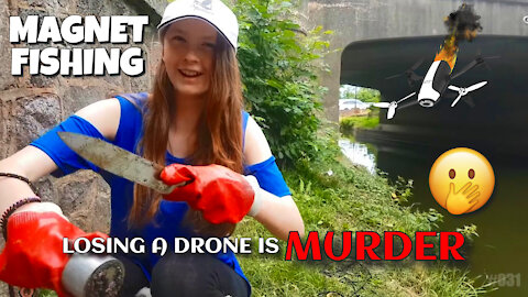 Magnet Fishing LOSING A DRONE is Murder. The End of Wilson.