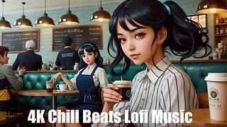 Chill Beats Music - Lofi Retro at Heart | (AI) Audio Reactive Cinematic Anime | Afternoon Latte