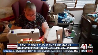 #WeSeeYouKSHB: Carrollton family sends hand-sewn masks across U.S.