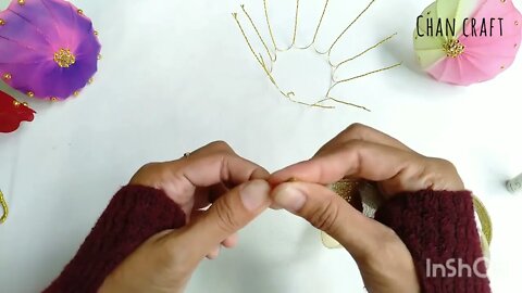 DIY Souvenir Ideas from Nylon Stocking || Ide Souvenir dari Kain Stoking || Mini Umbrella from Nylon
