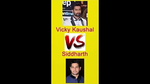 Vicky Kaushal VS Siddharth Malhotra Comparison by Statistics | Who is Better ? #bollywood #m #shorts