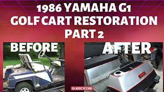 1986 yamaha G1 golf cart restoration, part 2