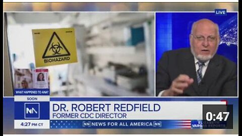 BREAKING: Former CDC Director, Dr. Robert Redfield states that the primary threat of H5N1 Bird Flu