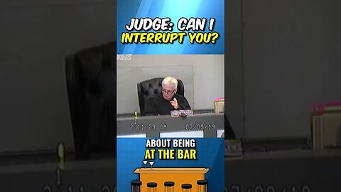 Judge INTERRUPTS the COURT ROOM!