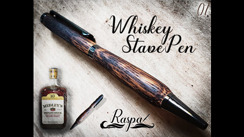 Lathe Turned Whiskey Oak Pen