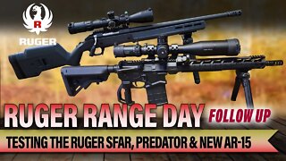 Ruger Range Day follow up for Ruger SFAR
