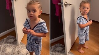 Toddler 'instructs' mom to go and make him a pizza