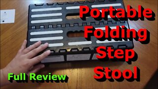 Portable Folding Step Stool - Full Review - So Easy & Stable