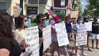 Group protests Brian Mast's comments