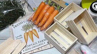 Carrot Patch DIY || Using Mostly Dollar Tree Materials [ Just 1 Easy Craft ]