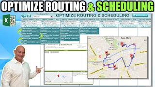 How To Optimize Routes AND Schedule Jobs or Deliveries In Excel in ONE CLICK [PLUS FREE DOWNLOAD]