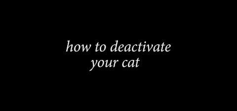 How to deactivate a Cat with simple trick