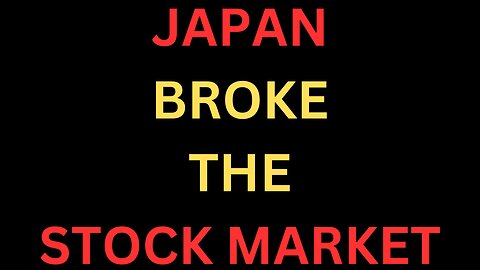 Japan Broke The US Stock Market