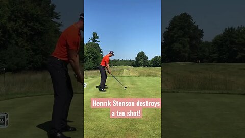 Henrik Stenson Absolutely destroys a tee shot! #themasters #golf #henrikstenson