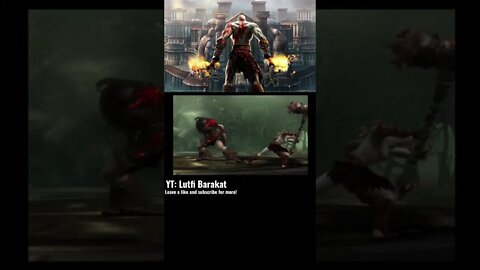Kratos vs Barbarian King QTE Fight #gaming #godofwar #shorts
