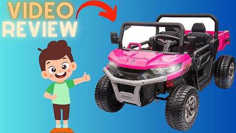 Funcid 24V 2 Seater Kids Ride on UTV with Remote Control