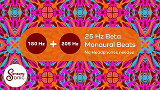 25 Hz Beta Monaural Beats | 90 Minutes | No Headphones Needed | Boost Focus, Attention And Thinking