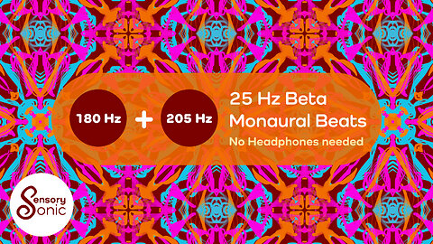25 Hz Beta Monaural Beats | 90 Minutes | No Headphones Needed | Boost Focus, Attention And Thinking