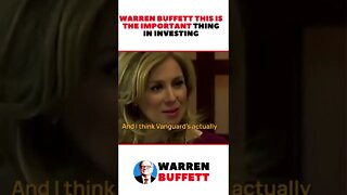 Warren Buffett THIS is the IMPORTANT THING in Investing | Motivational Speech #shorts