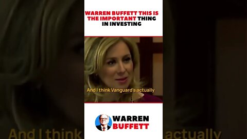 Warren Buffett THIS is the IMPORTANT THING in Investing | Motivational Speech #shorts