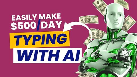 HOW TO MAKE $500 A DAY | Typing AI Tool | Make Money Online With ChatGPT | Type And Earn Money