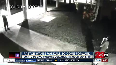 Bakersfield pastor gives church vandals a second chance