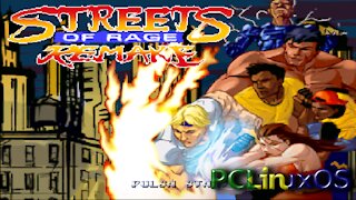 Streets of Rage Remake no PCLinuxOS / Streets of Rage Remake on PCLinuxOS