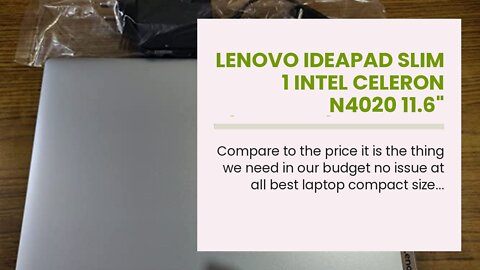 Lenovo IdeaPad Slim 1 Intel Celeron N4020 11.6" (29.46cm) HD Thin & Light Laptop (4GB256 GB SS...