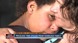 Homeless family pleads for return of stolen car