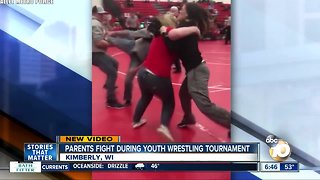 Video shows parents brawl during youth wrestling event