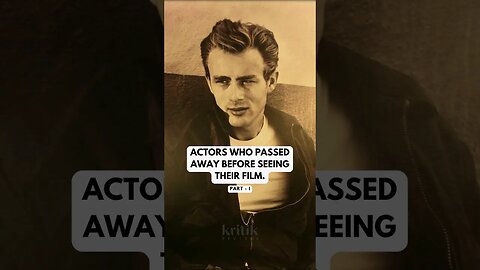 Actors who passed away before seeing their film | Friday Film Facts