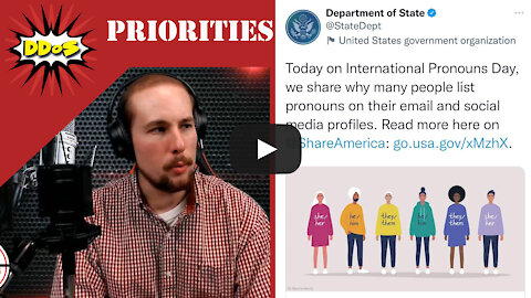 DDoS- State Dept. Tweets About Gender Pronouns While World Burns