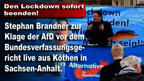 Den Lockdown sofort beenden! Stephan Brandner AfD