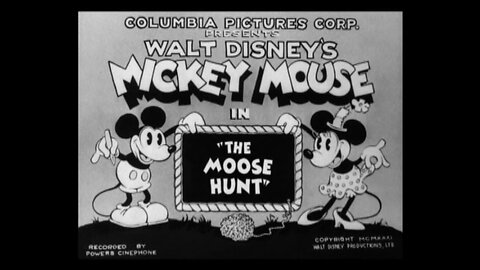 "The Moose Hunt" (1931 Original Black & White Cartoon)