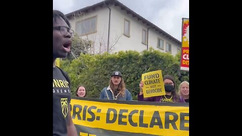 Popcorn! Climate Change Loons Protest Outside Kamala Harris' California Home And It's Glorious