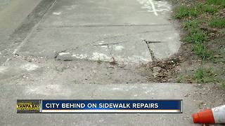 Broken sidewalk stops disabled from getting around in Tampa | Driving Tampa Bay Forward