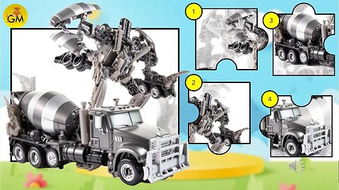 Menyusun Puzzle gambar Transformers Deathroll, menyusun puzzle gambar mainan