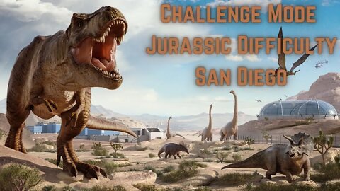 5 Star Challenge Mode Jurassic Difficulty: San Diego | No Commentary, Jurassic World Evolution 2