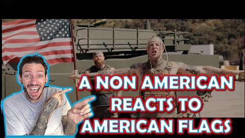 NON AMERICAN REACTS!!! Tom MacDonald & Adam Calhoun - "American Flags"