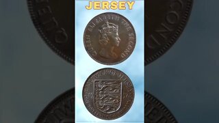 Jersey 1/12 Shilling 1957.#shorts #coinnotesz #viral