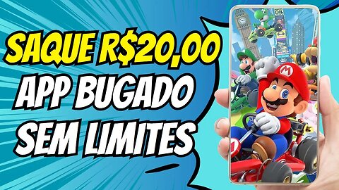 [SAQUE R$20,00 POR DIA] App "BUGADO" Para Ganhar Dinheiro VIA PIX Jogando e Já Pode Sacar NA HORA