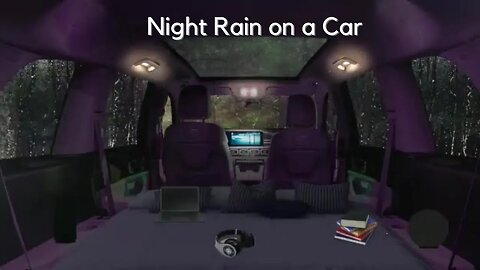 Night Rain on a Car 😴 10 Hours Video with Soothing Sounds for Relaxation and Sleep